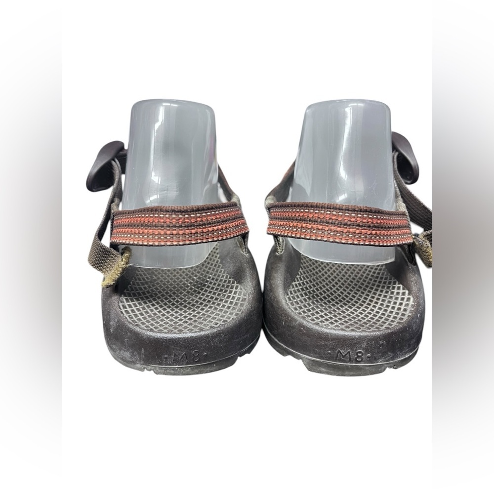Chaco Z2 Classic Men's Hiking Outdoor Sandal Vibram Sole Brown Orange Size 8 - Picture 4 of 6
